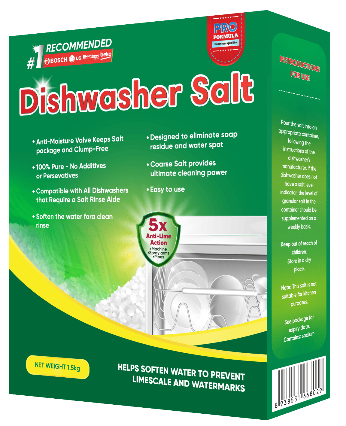 Muối rửa bát Fabulous cube 2kg - Ảnh 2