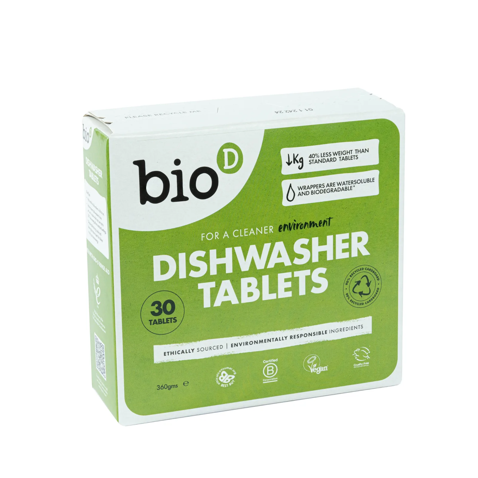 Viên rửa bát Bio-D X30 - Giải pháp làm sạch 4-in-1 thuần chay từ Anh Quốc