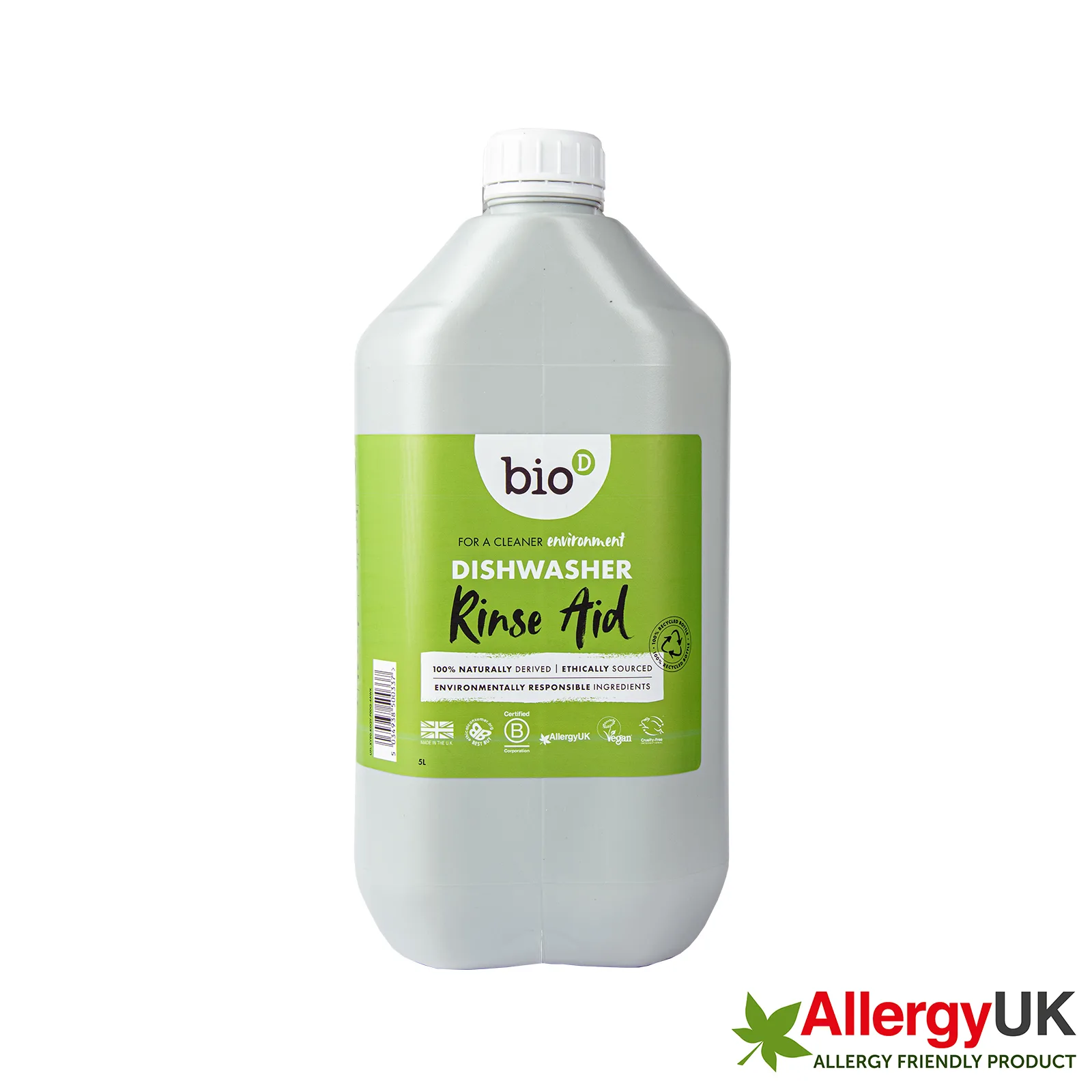 Nước trợ xả Bio-D can 5l, Nhập khẩu Anh Quốc