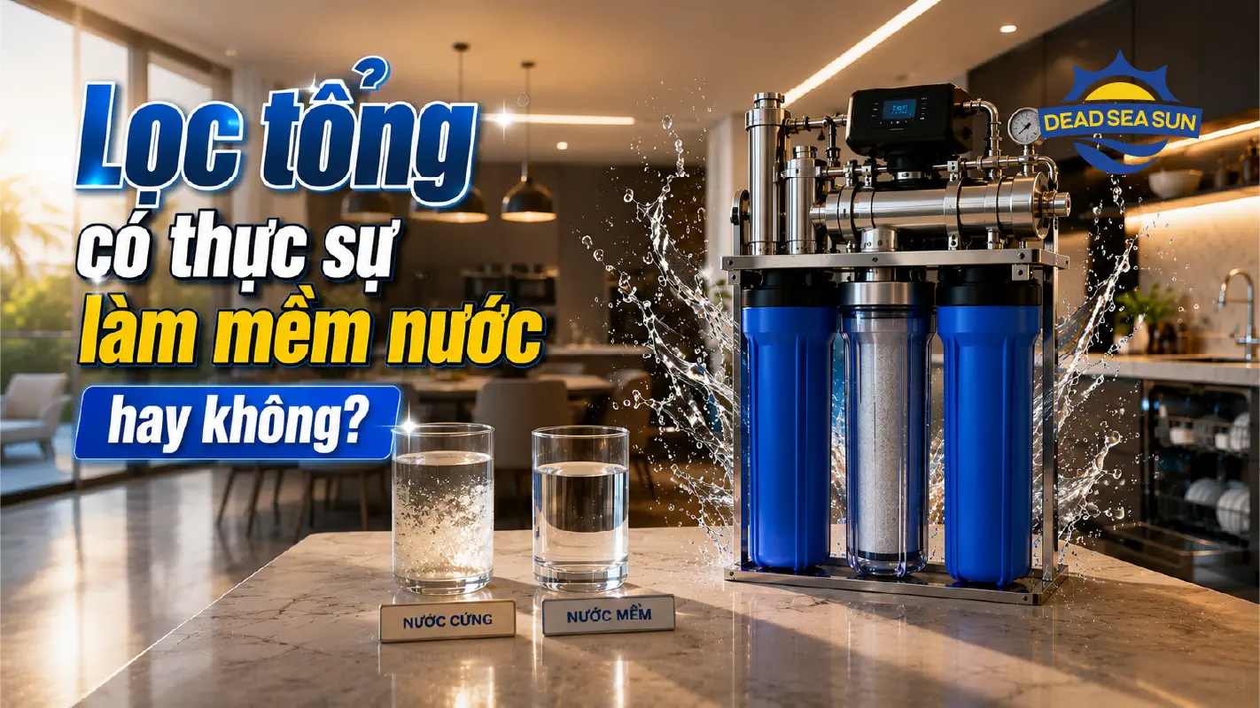 Lọc tổng có thực sự làm mềm nước hay không? Nhiều gia đình đang hiểu nhầm