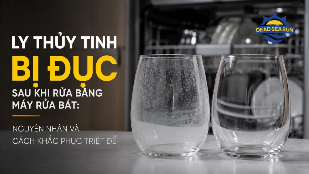 Ly thủy tinh bị đục sau khi rửa máy rửa bát: Nguyên nhân & cách khắc phục