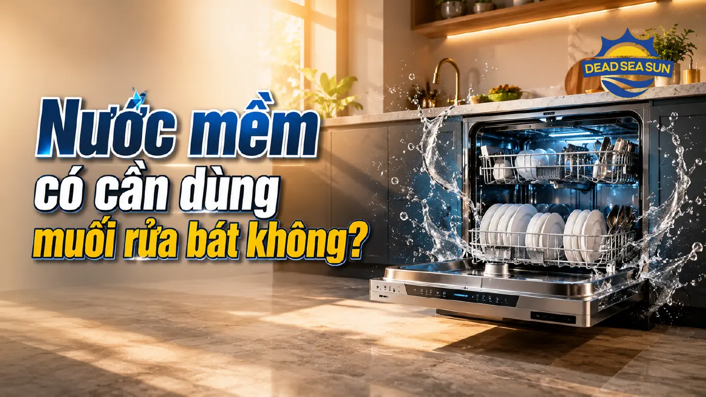 Nước mềm có cần dùng muối rửa bát không? Giải đáp chi tiết